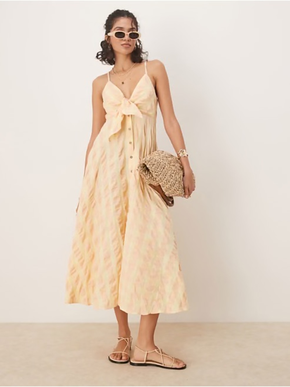 EUC Free People Size Small 100% Cotton Via Midi Dress